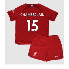 Liverpool Chamberlain #15 Hemmaställ Barn 2022-23 Korta ärmar (+ Korta byxor)